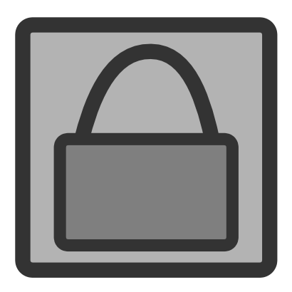 Download free grey padlock rectangle icon